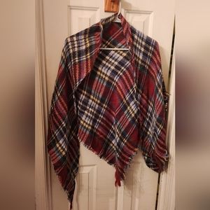 Plaid shawl/scarf